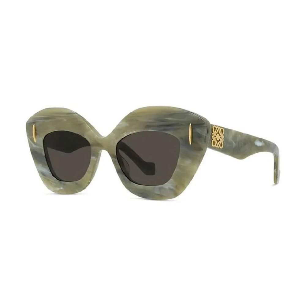 NEW LW40127I 60E LOEWE SUNGLASSES WOMEN GREEN CAT EYE EYEWEAR
